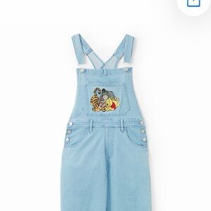 Disney Light Blue Women's Winnie the Pooh Overalls